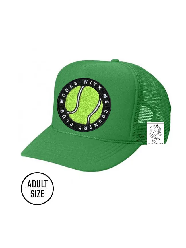 ADULT Trucker Hat with Interchangeable Velcro Patch (Green)