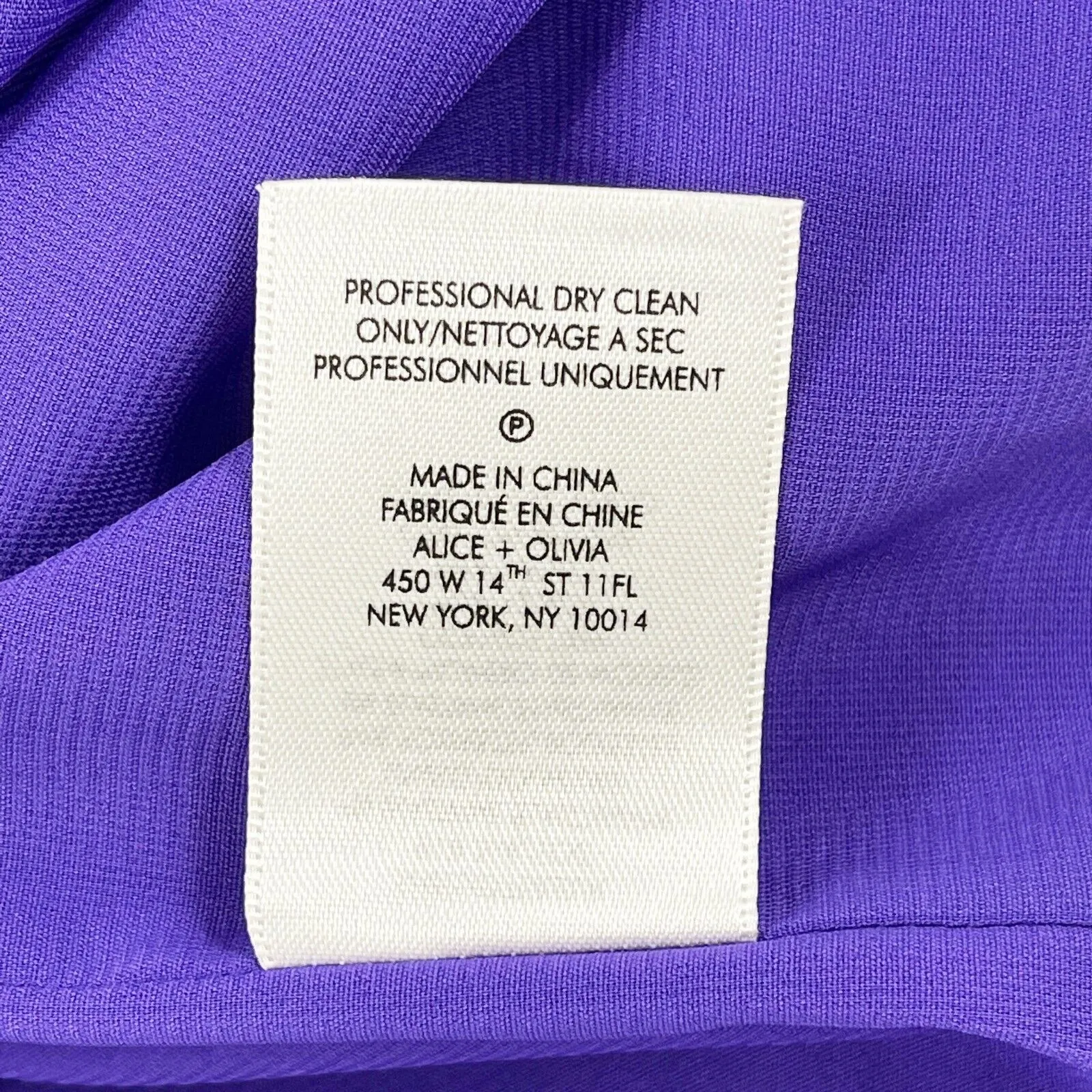 Alice   Olivia - New w/ Tags - Leia Tie Silk Halter Top Shirt Violet - XS