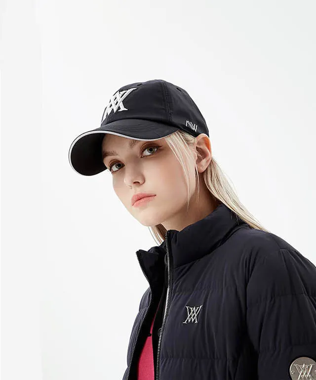 ANEW Women's Angle Embroidery Basic Ball Cap - Black