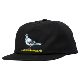 Antihero Lil Pigeon Snapback Hat (Black/Yellow)