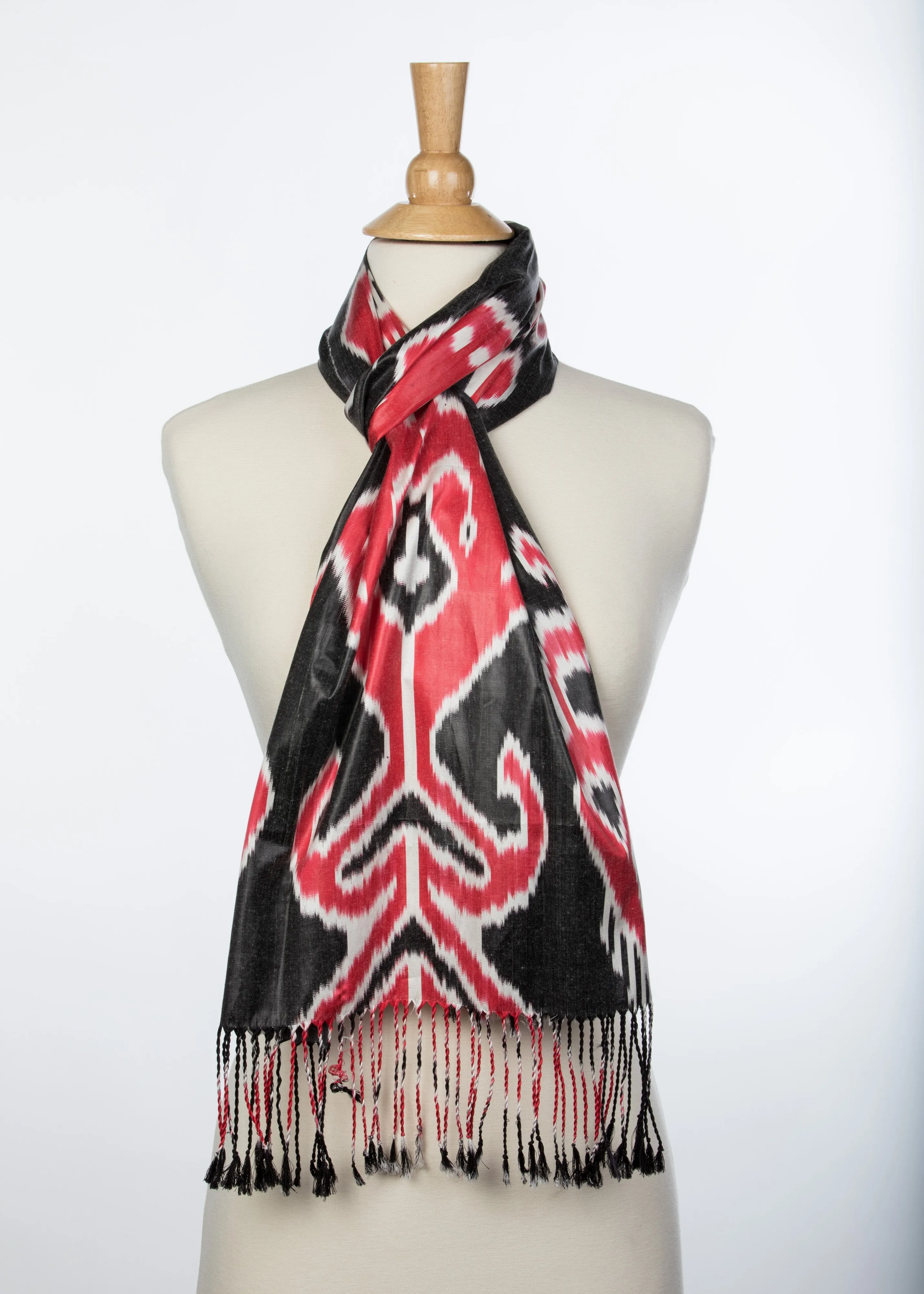 Athens Silk Ikat Scarf