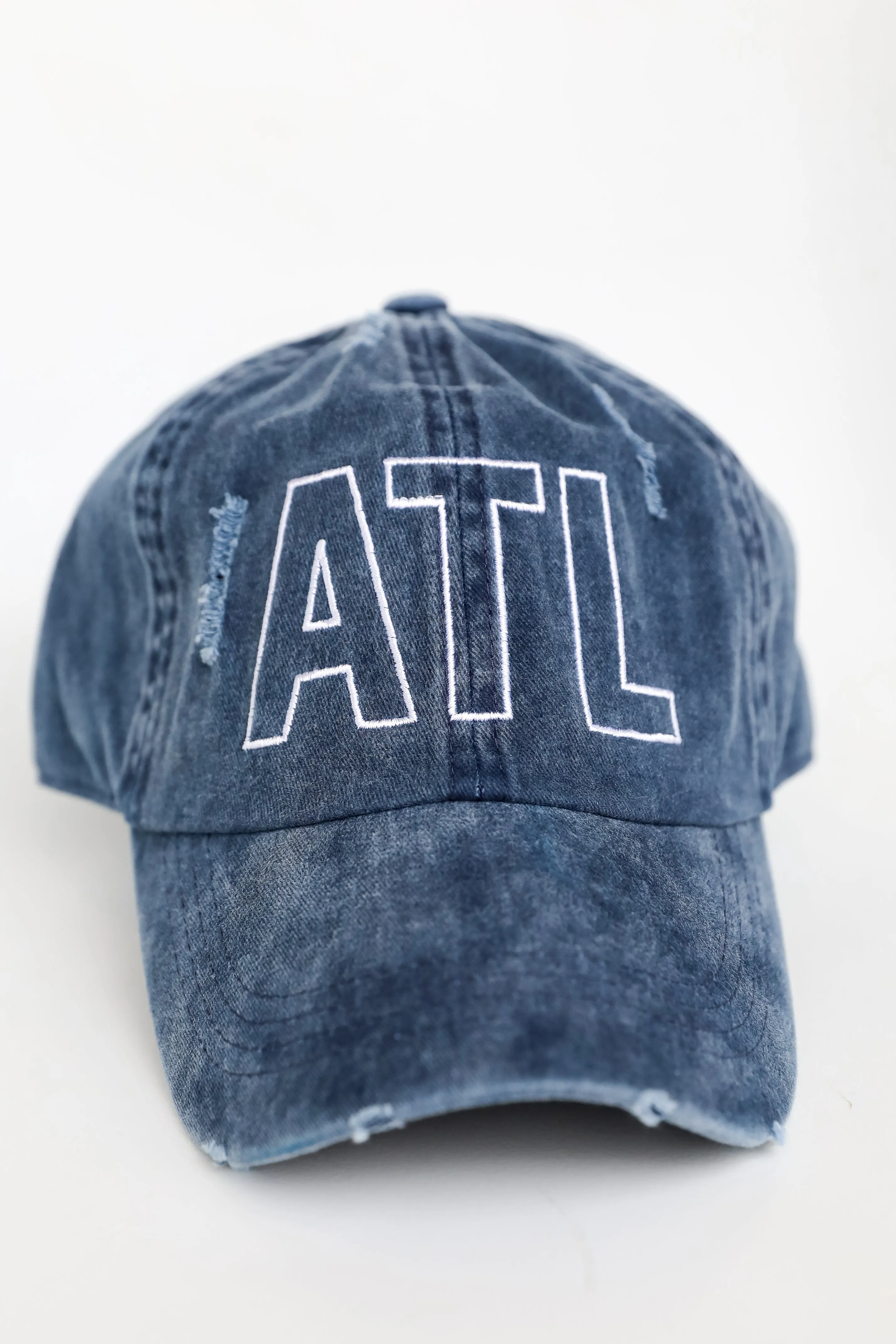 ATL Distressed Embroidered Hat