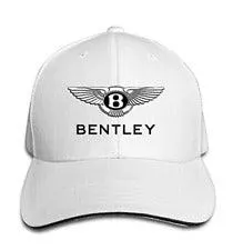 Bentley Motors Sandwich Baseball Unisex Adjustable White Cap