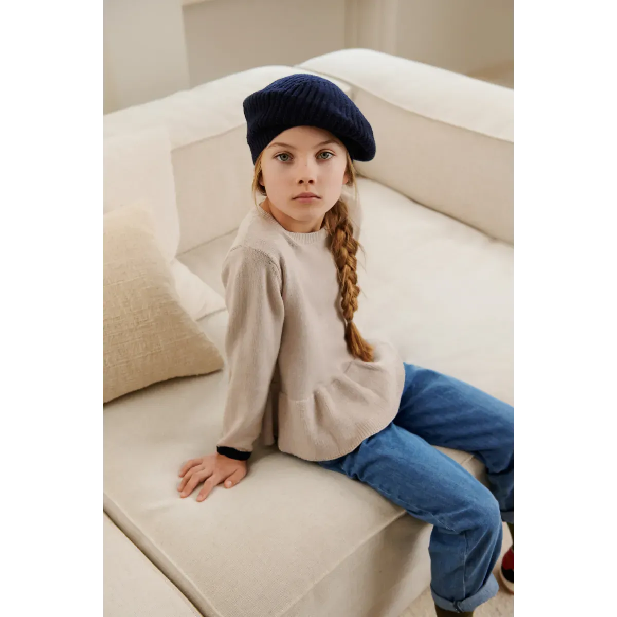 Beret Hat - Borg - Classic Navy