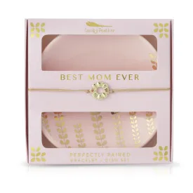 Best Mom Ever Bracelet   Dish Set