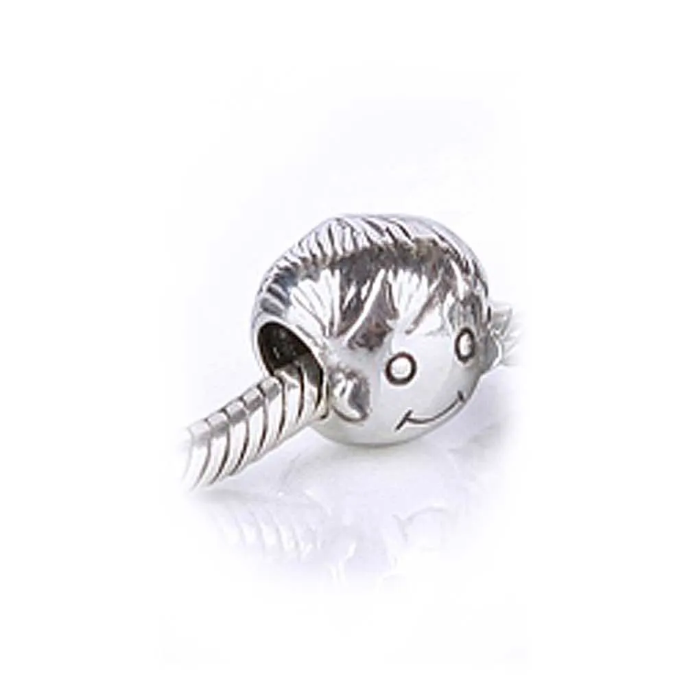 BFF Brother Sister Friends Love Family Charm Bead .925 Sterling Silver