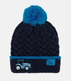 Bobbie bobble Hat -Blue