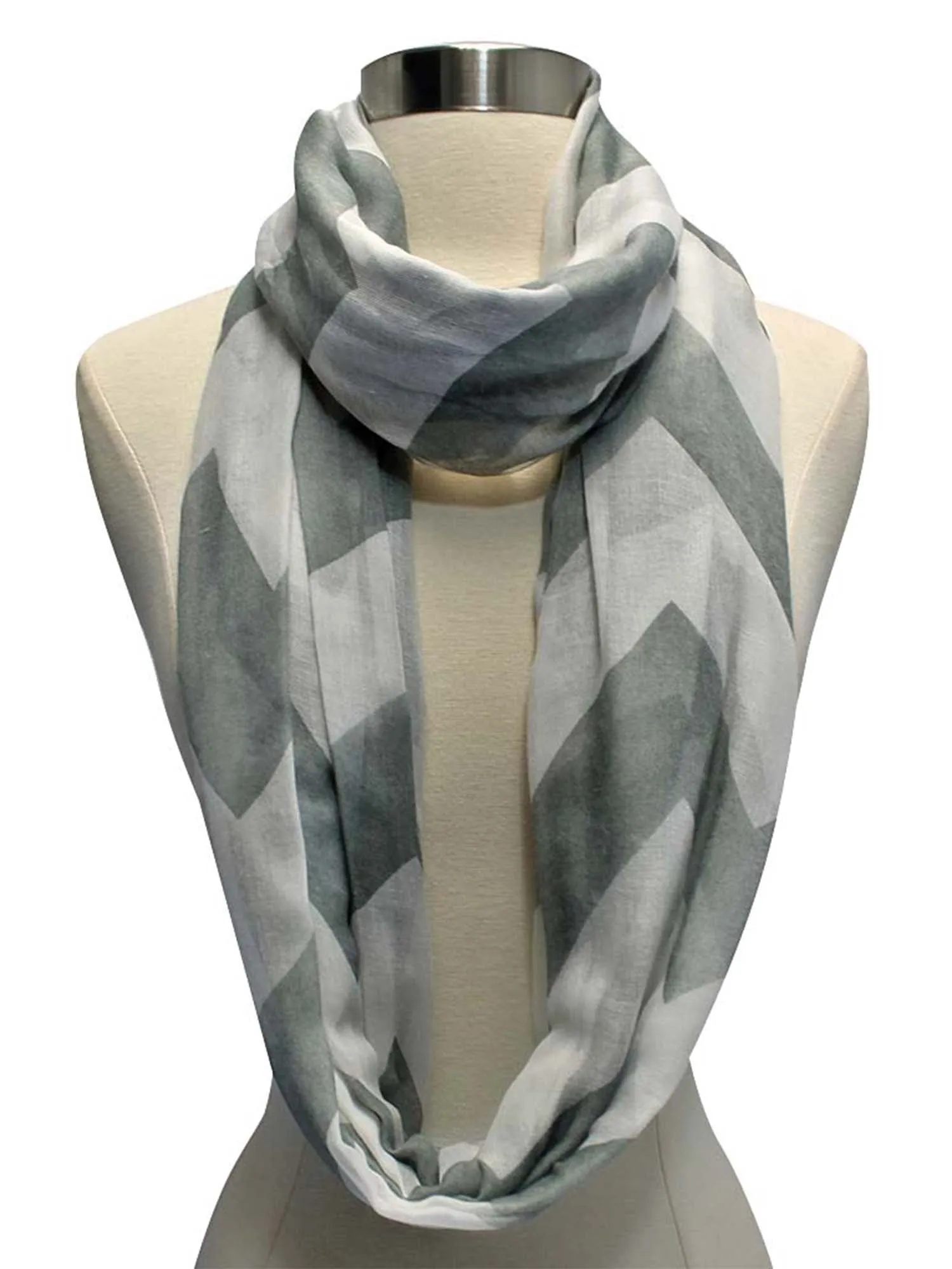 Bold Chevron Stripe Infinity Scarf