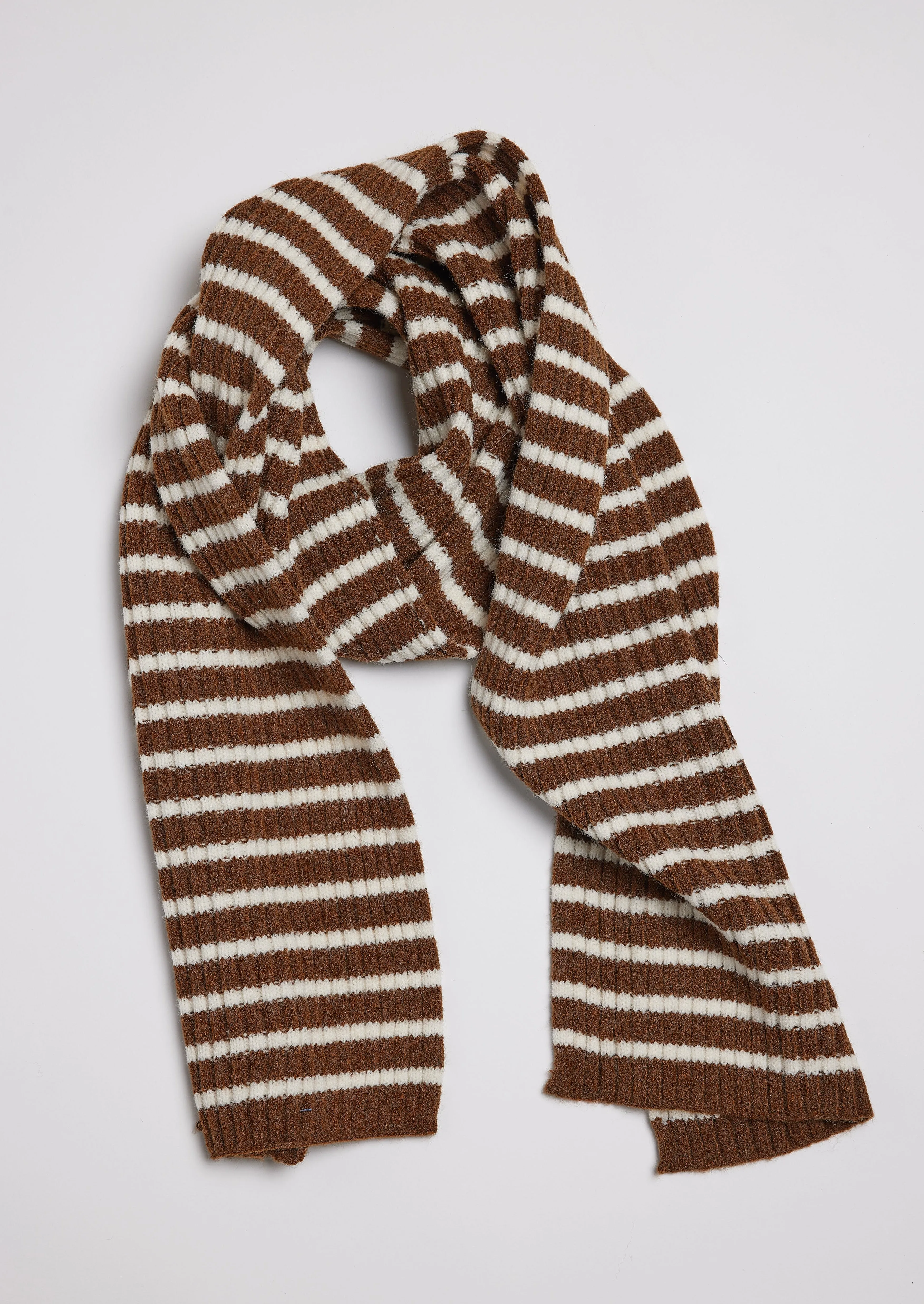 Bolton Stripe Scarf Grey