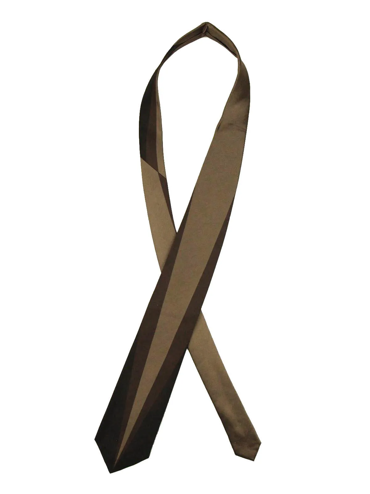 Brown & Black 1940s Style Arrowhead Design Tie