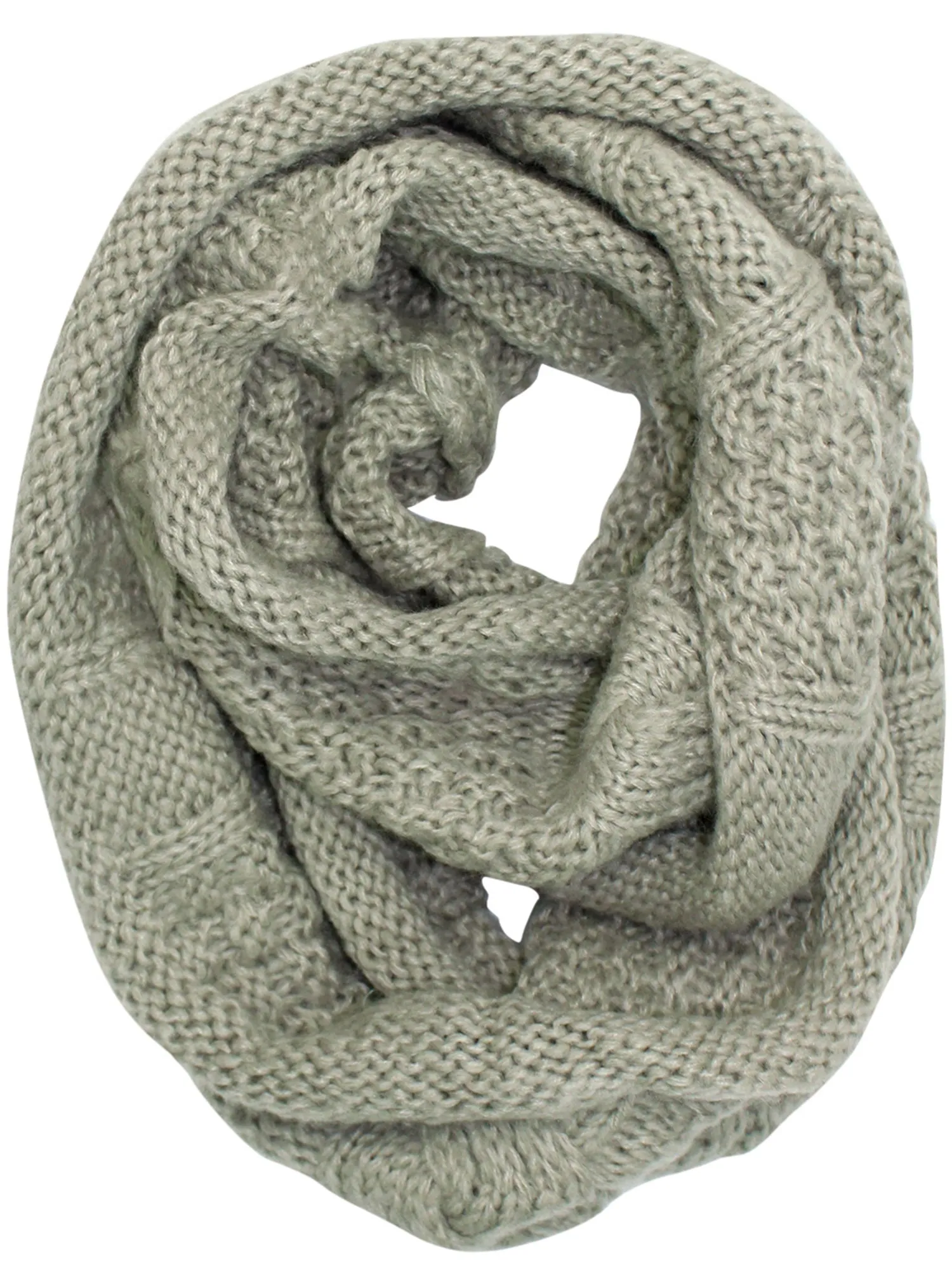 Cable Knit Winter Infinity Scarf