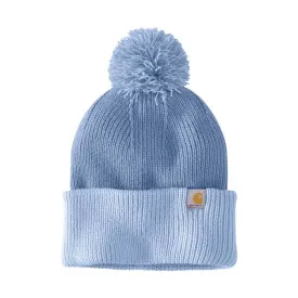 Carhartt Knit Pom-Pom Cuffed Beanie - Skystone