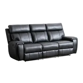 Carnegie Black Reclining Sofa