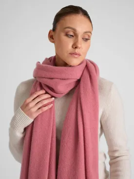 Cashmere scarf "Signature" - pink berry