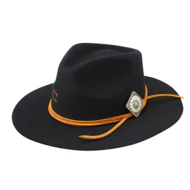 Charlie 1 Horse Long Butte Black Felt Fashion Hat