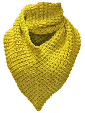 Chunky Knit Triangle Infinity Scarf