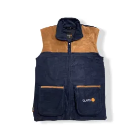 Clayclo Polar Fleece Gilets Blue Large