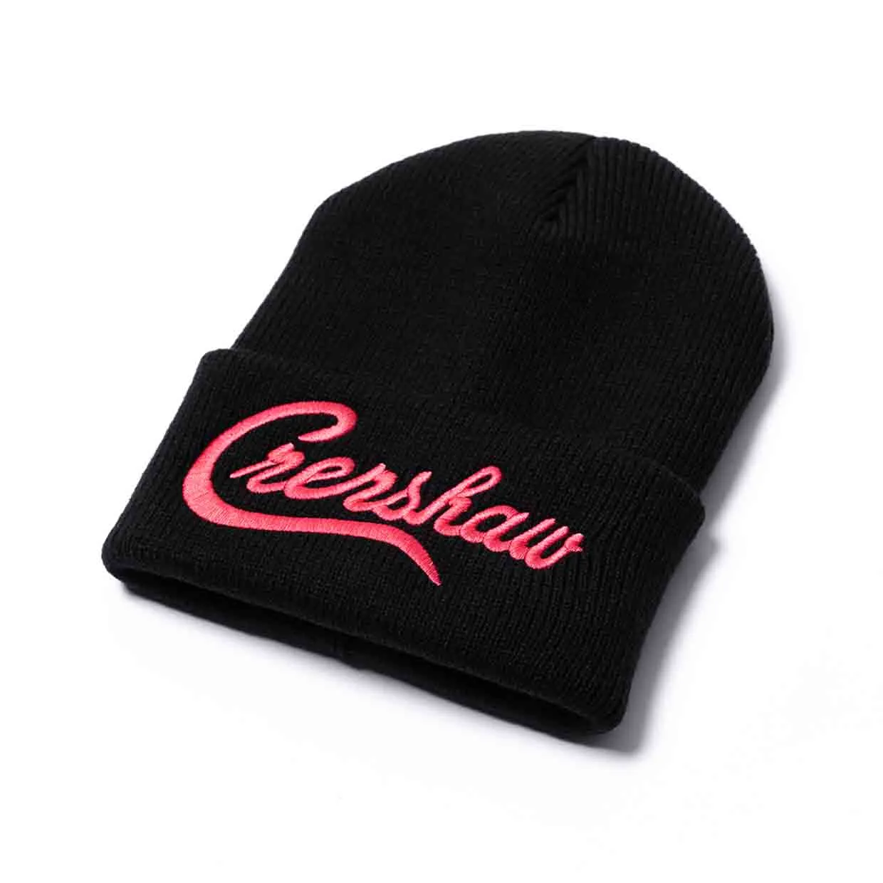 Crenshaw Limited Edition Heavyweight Beanie - Black/Pink