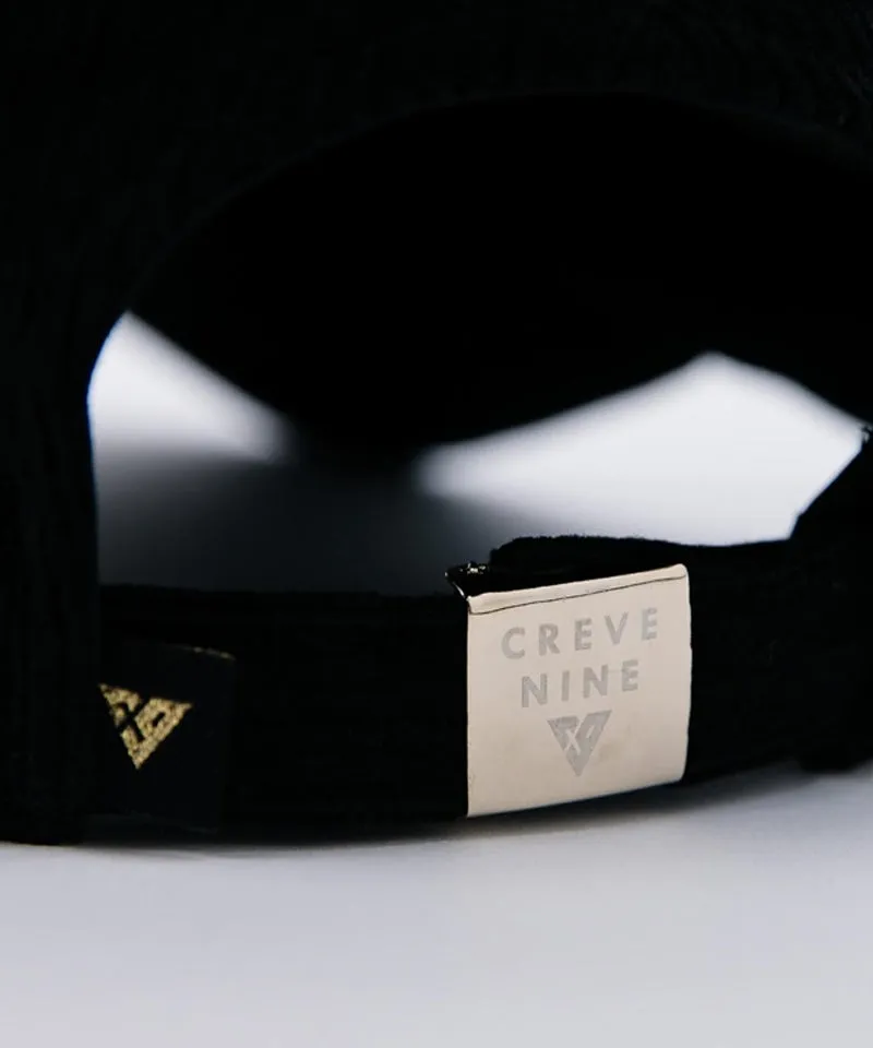 CREVE NINE: Corduroy Ball Cap - Black