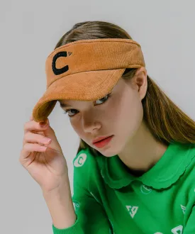 CREVE NINE: Corduroy Visor - Camel