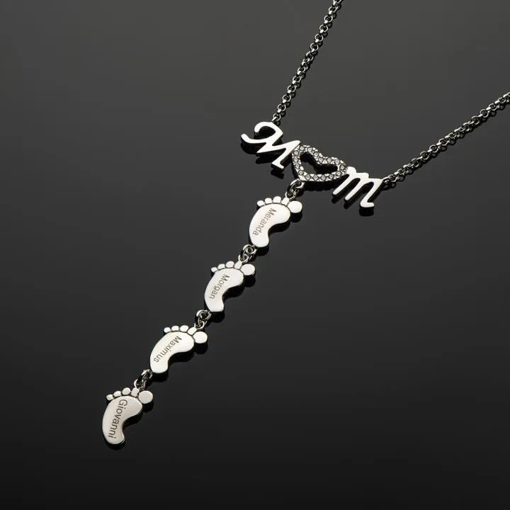 Custom Mom Necklace-Christmas Gift For Mom
