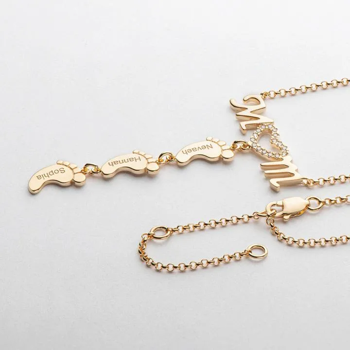 Custom Mom Necklace-Christmas Gift For Mom