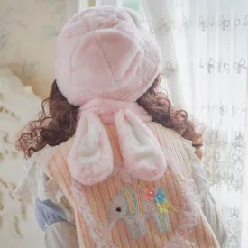 Cute Bear & Rabbit Ear Scarf PL52799