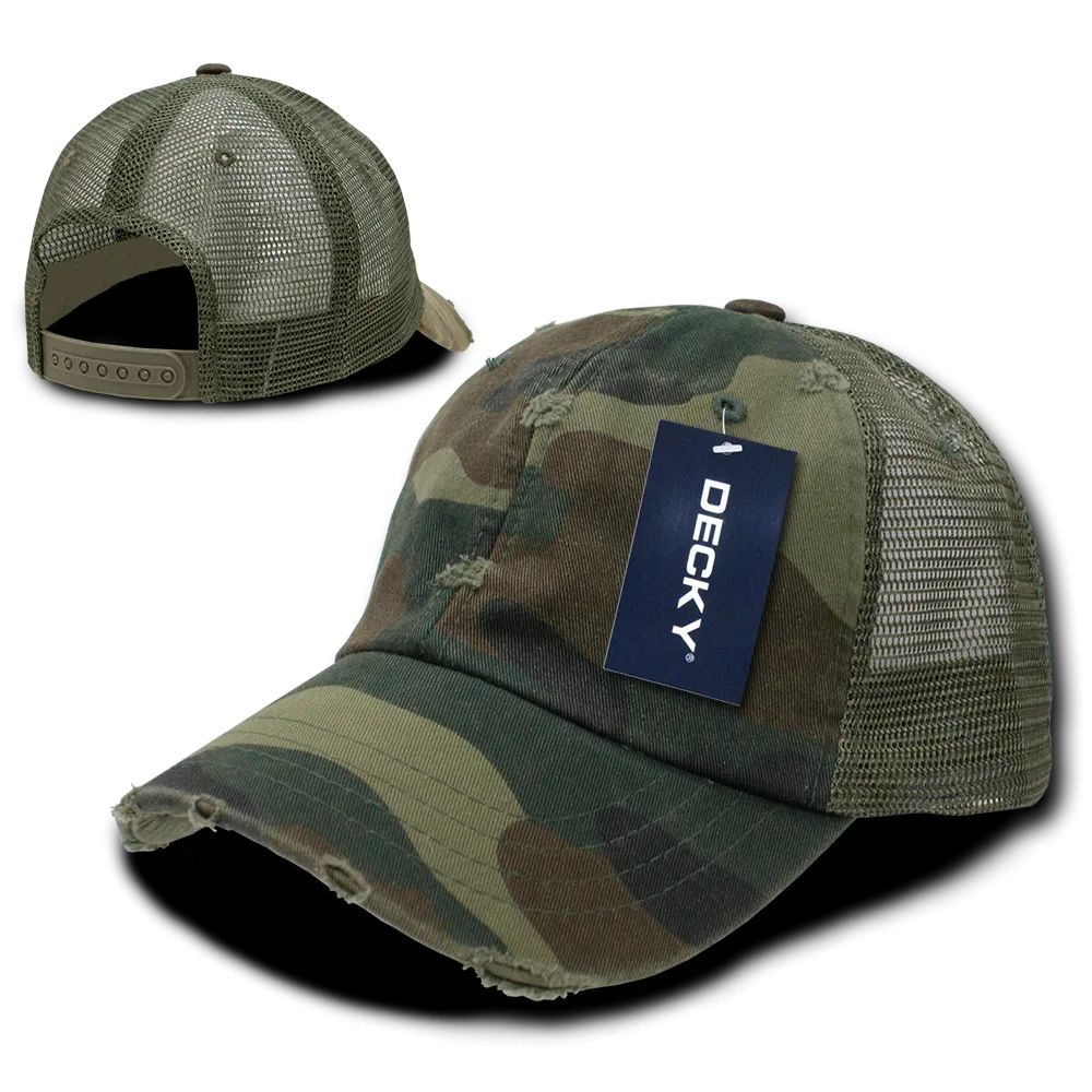 Decky 110 6 Panel Low Profile Relaxed Vintage Trucker Cap