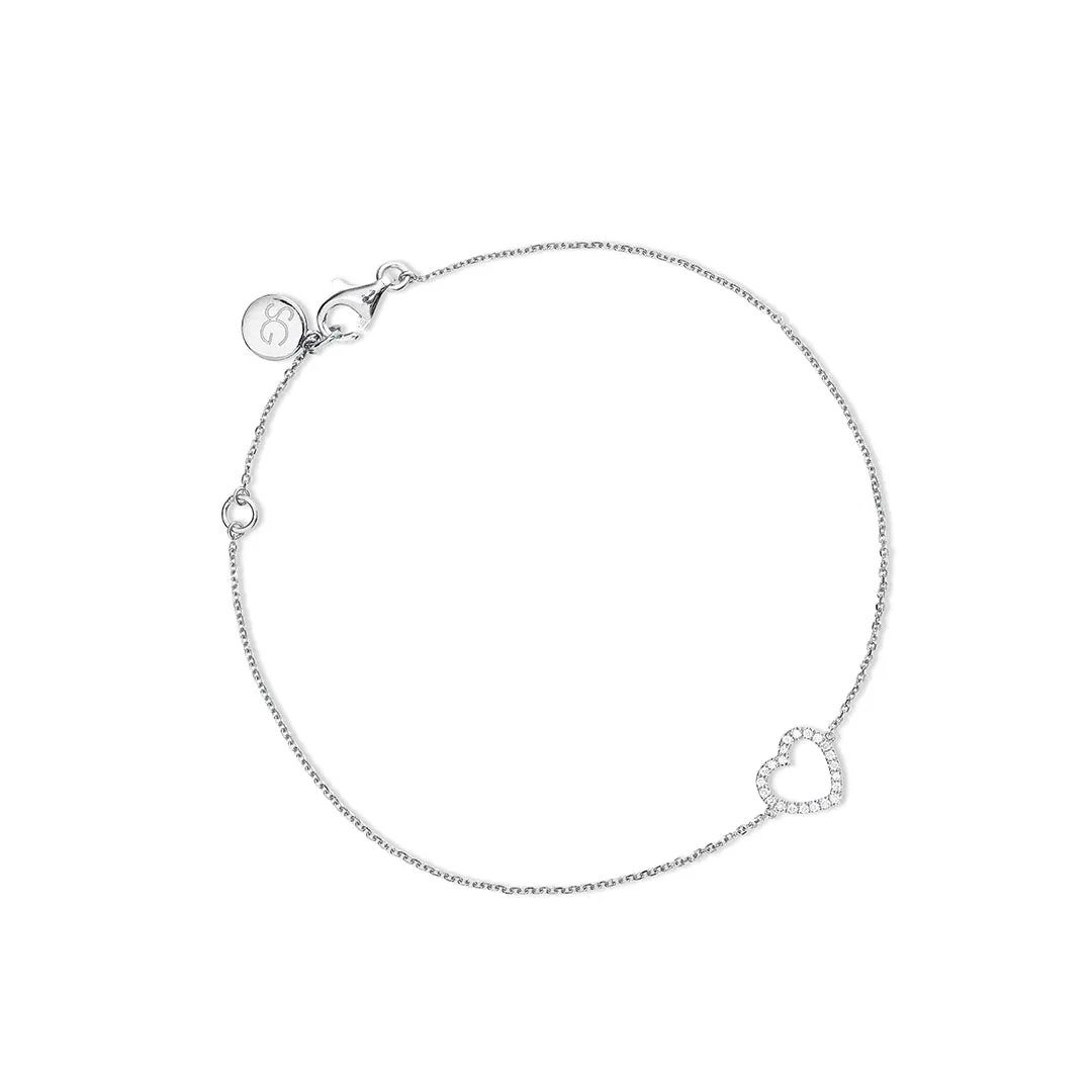 Diamond Heart Bracelet