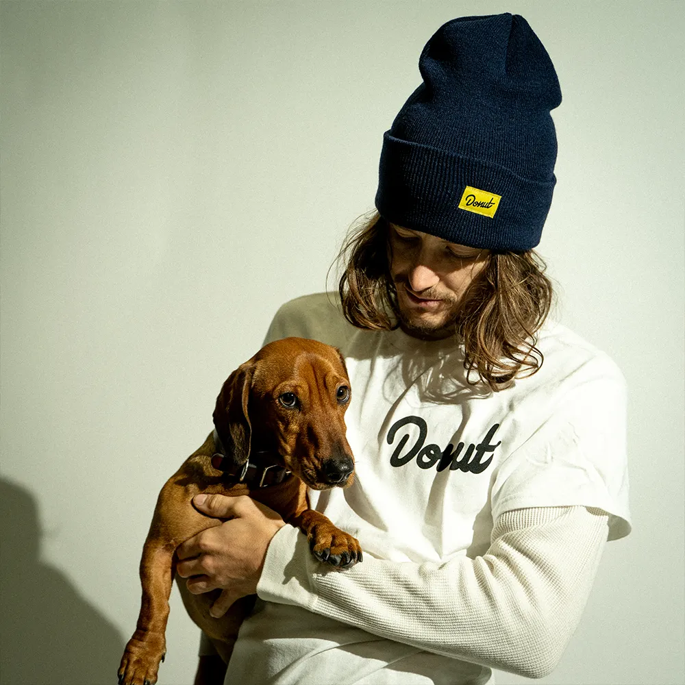 Donut Box Logo Beanie - Navy