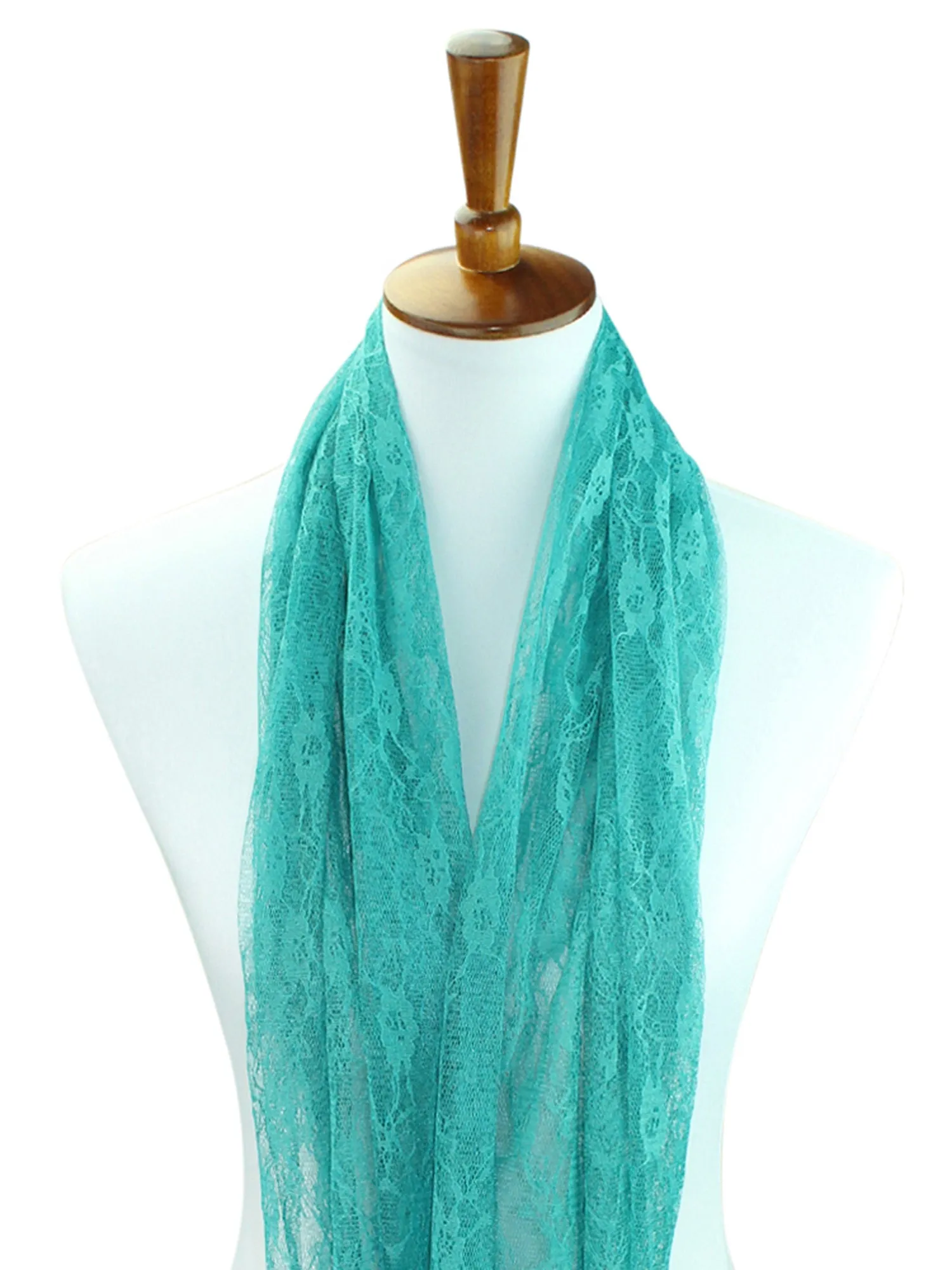 Elegant Lace Light Ring Infinity Scarf