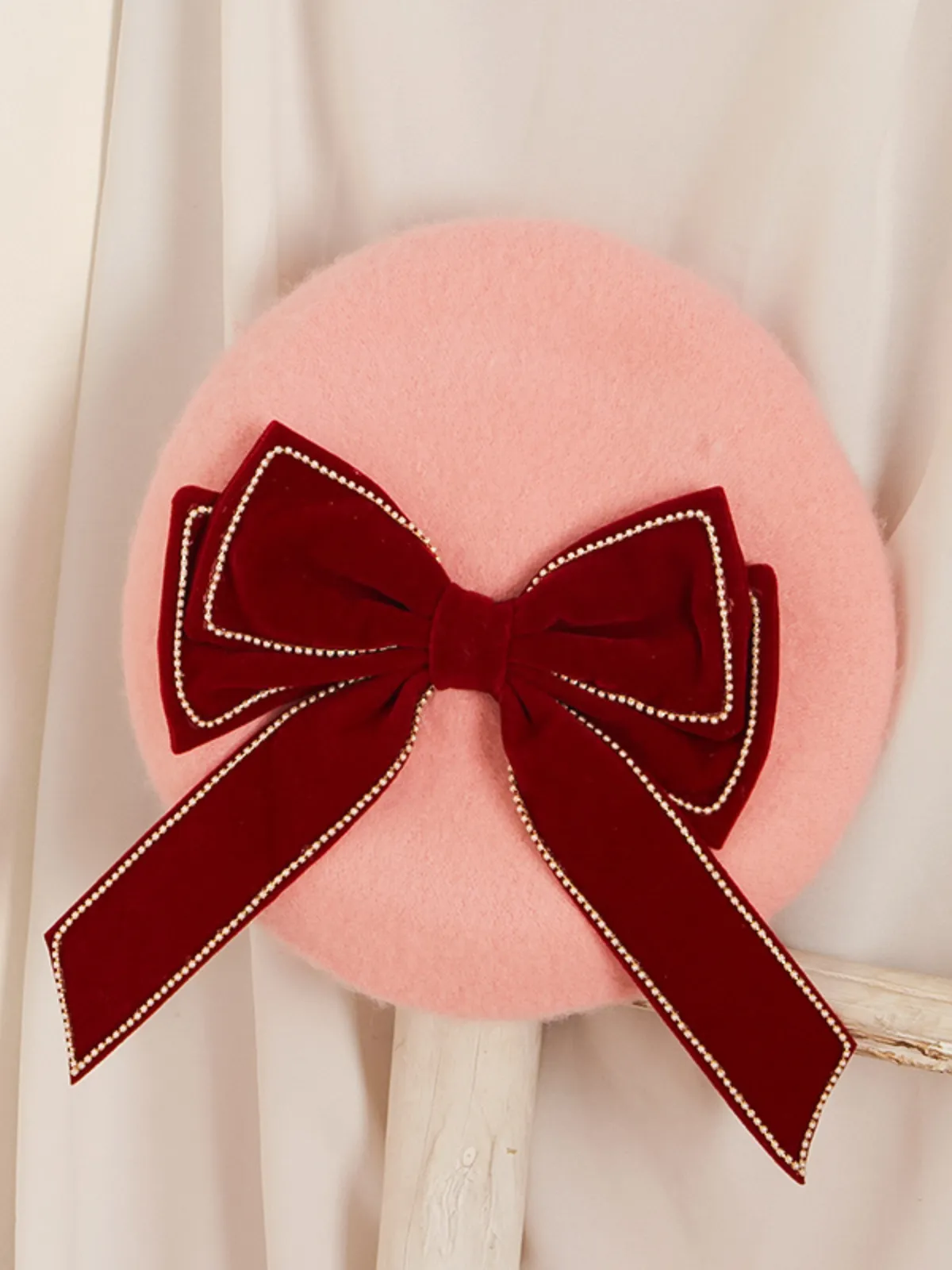 Fancy To Meet You Bowknot Beret Hat