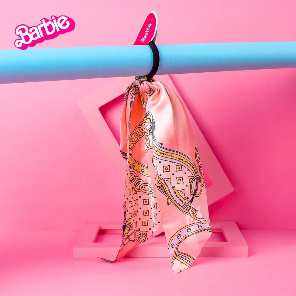 Floral Silk Barbie Scarf Scrunchies