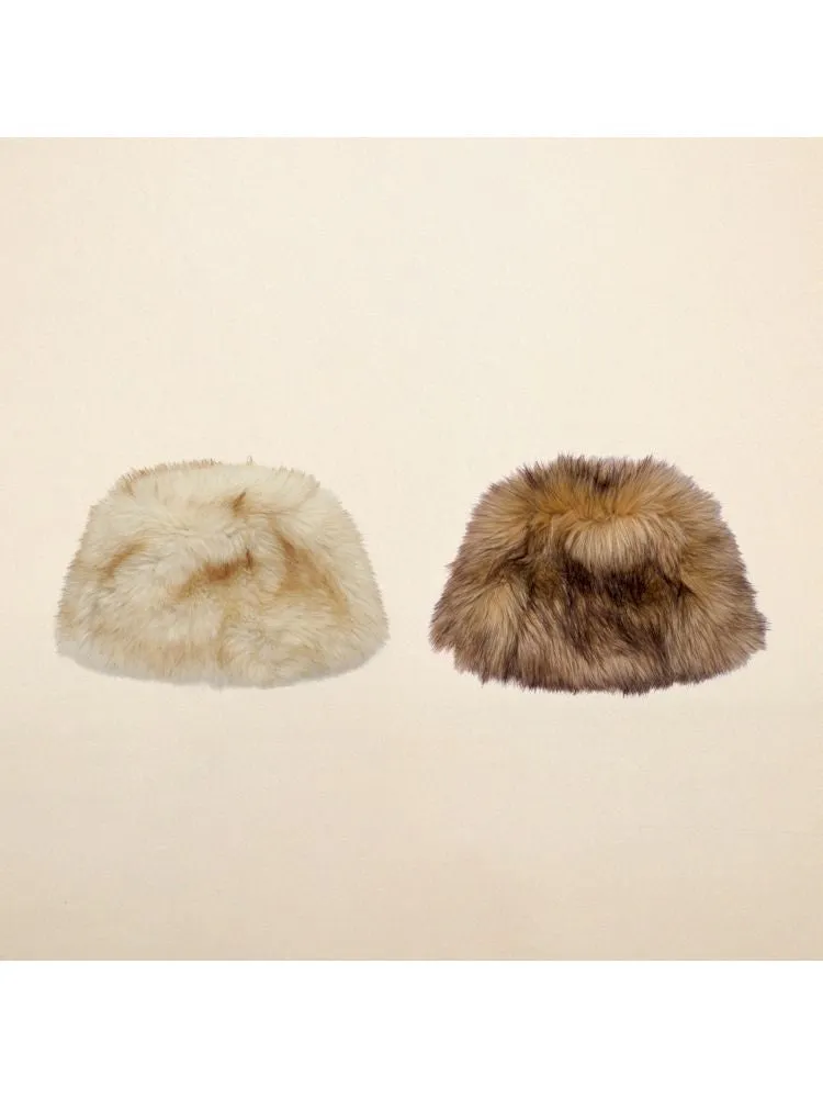 Fur thickened warm cold hat【s0000006017】