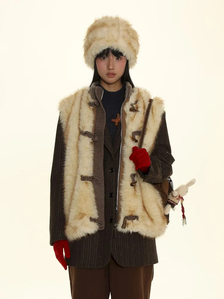 Fur thickened warm cold hat【s0000006017】