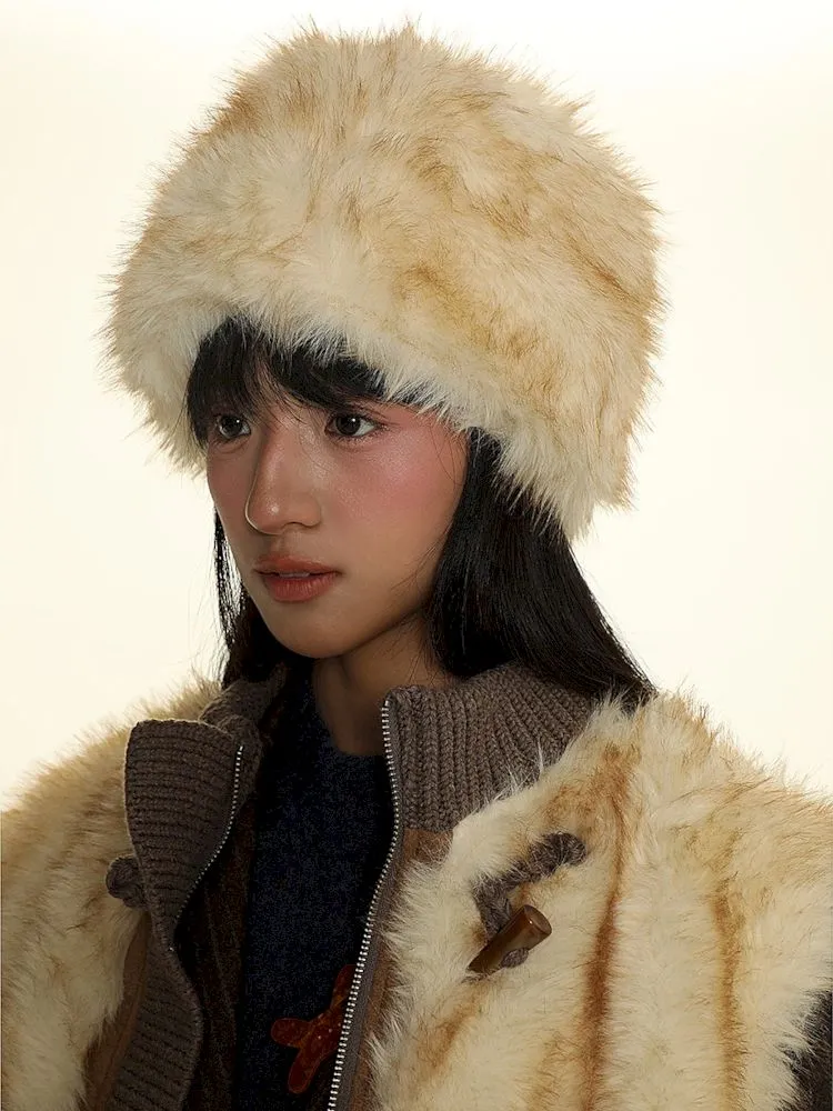 Fur thickened warm cold hat【s0000006017】