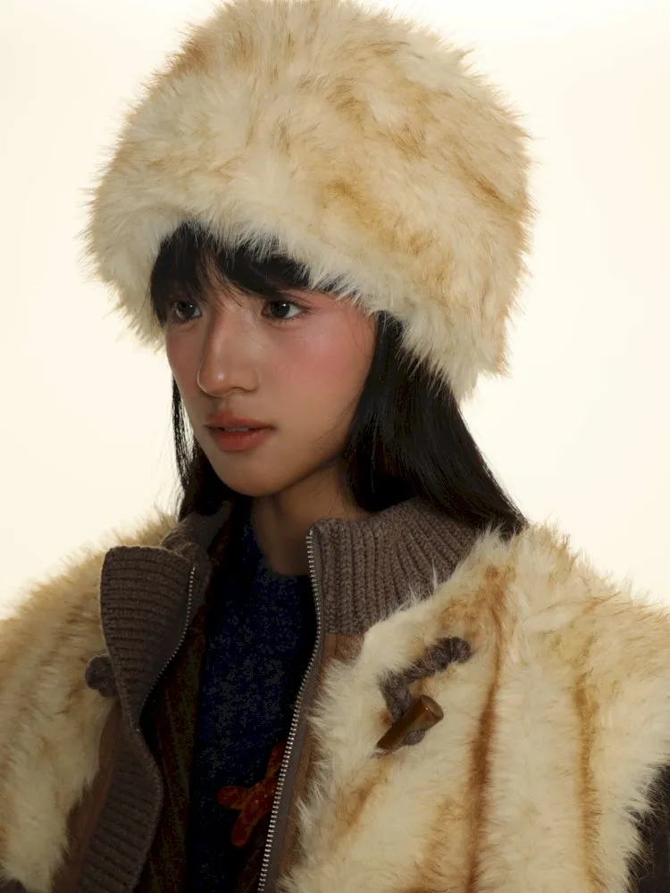 Fur thickened warm cold hat【s0000006017】