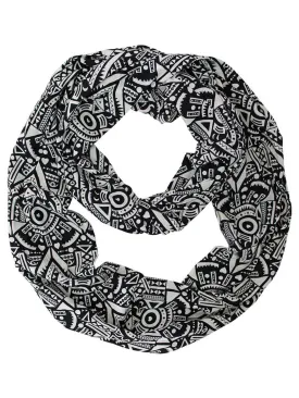 Geometric Pattern Circle Infinity Scarf