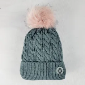 Grey Twist Tuque