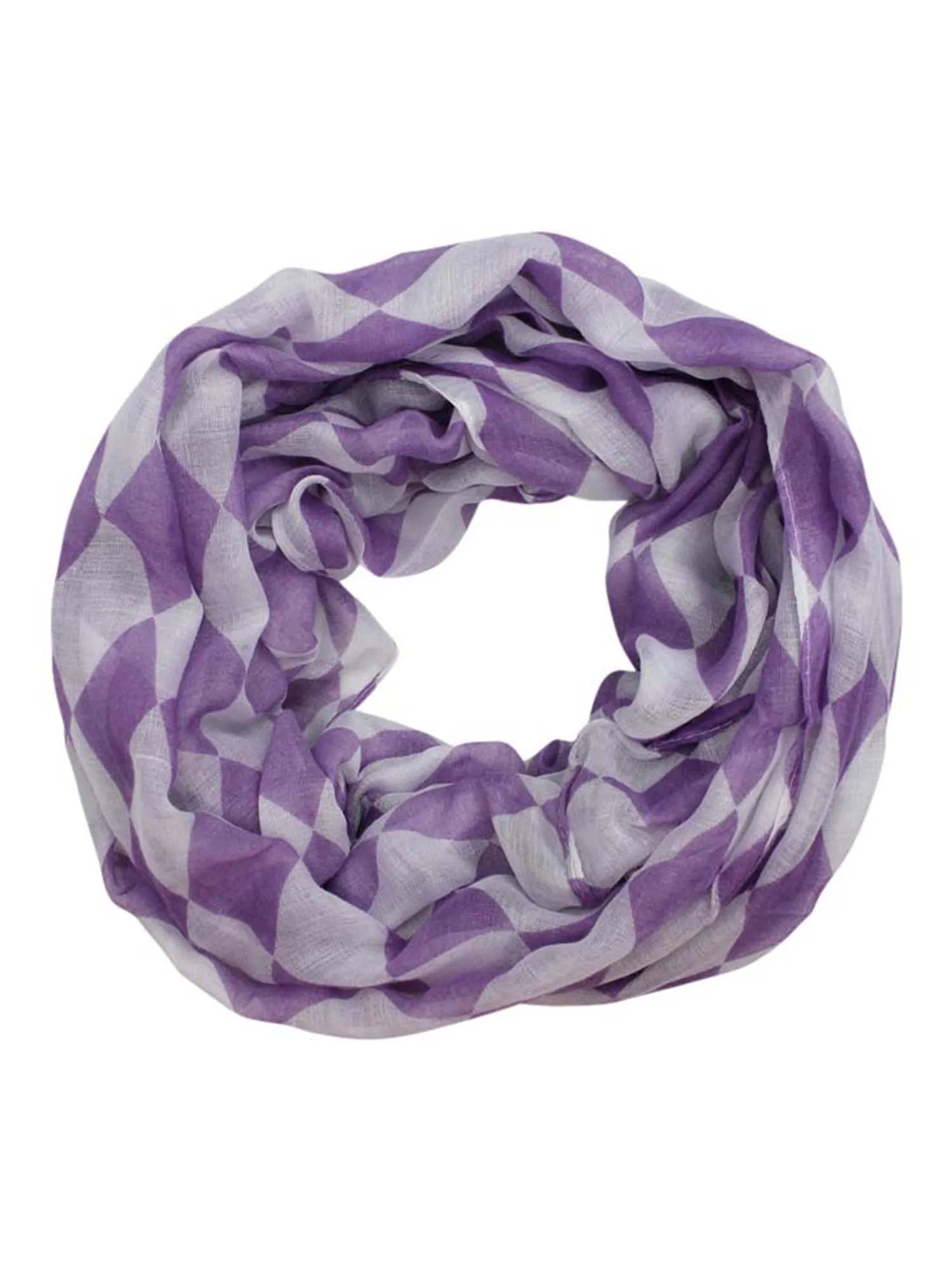 Harlequin Diamond Print Infinity Scarf