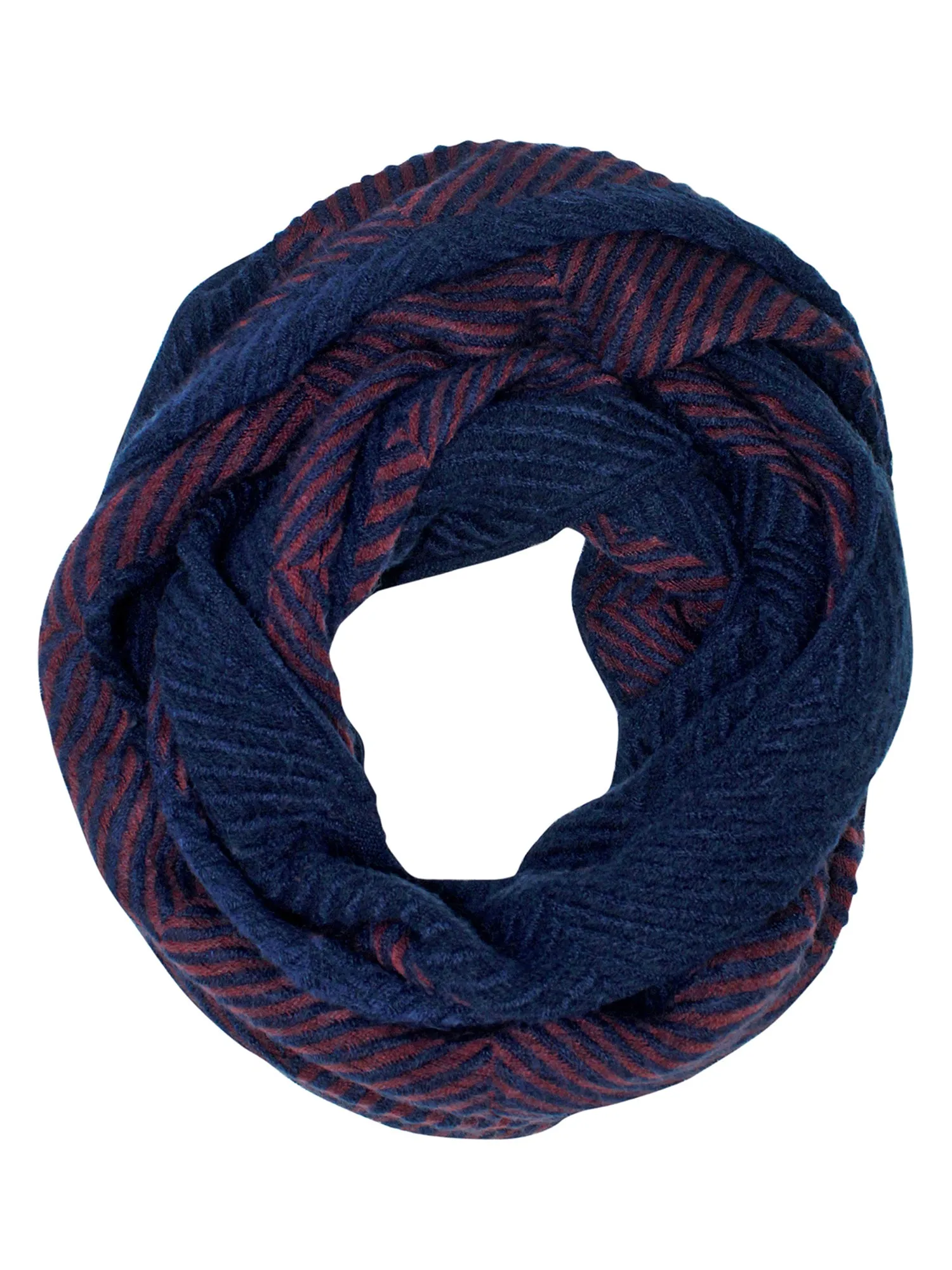 Herringbone Twill Winter Infinity Scarf