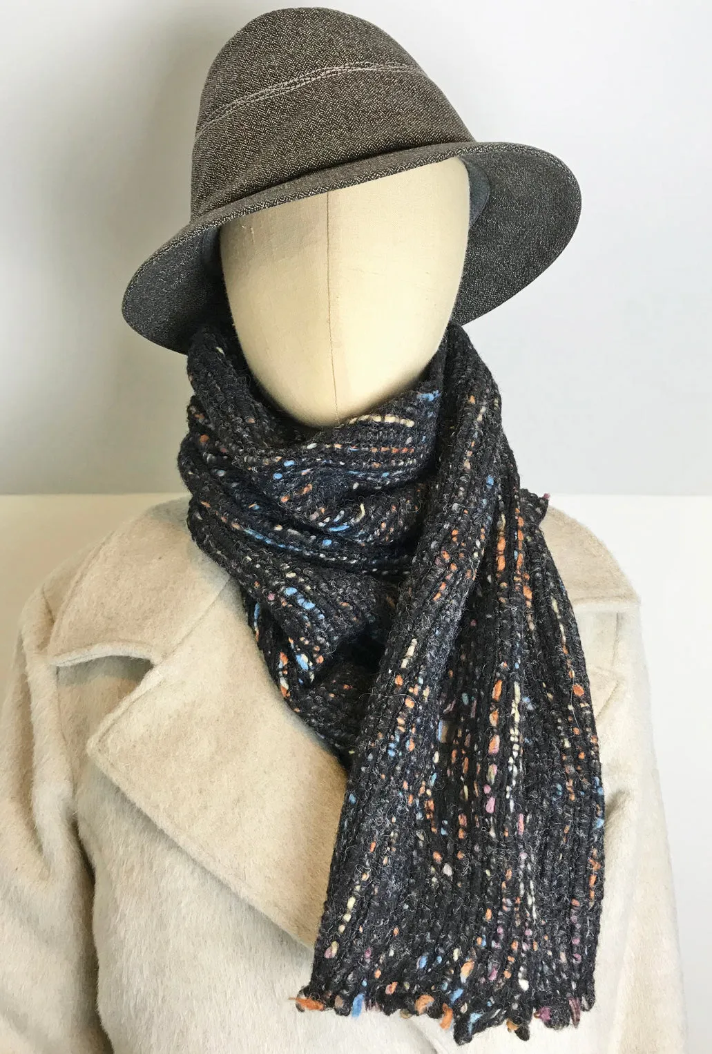 Italian chunky yarn scarf