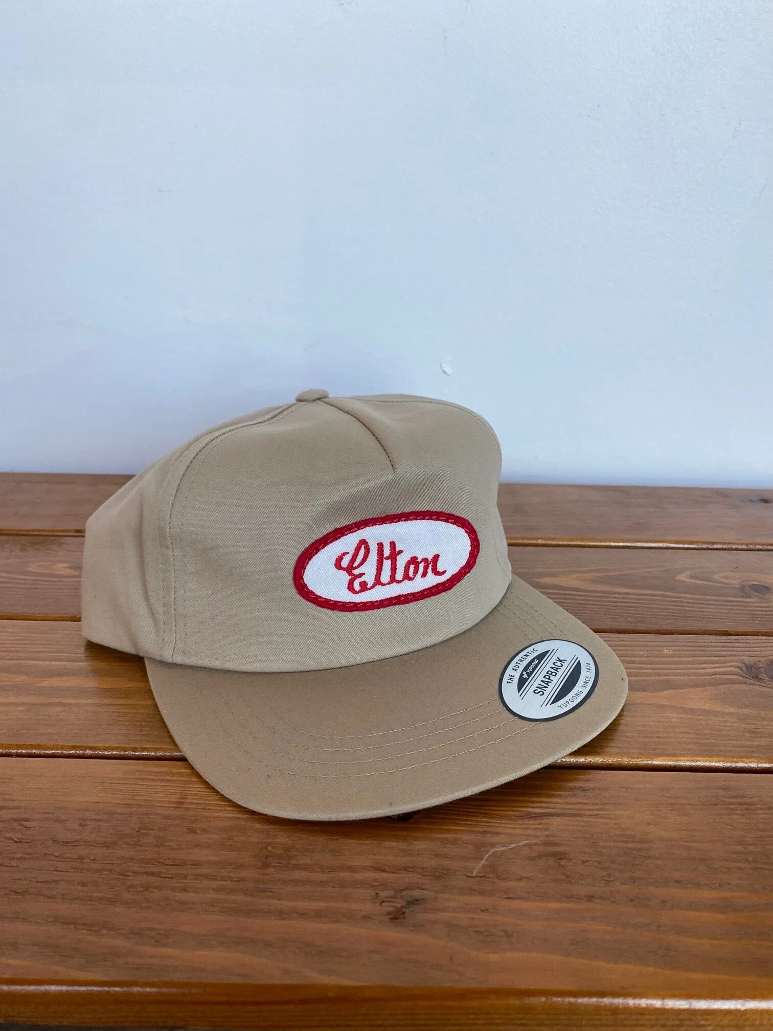 Khaki Elton Name Patch Hat