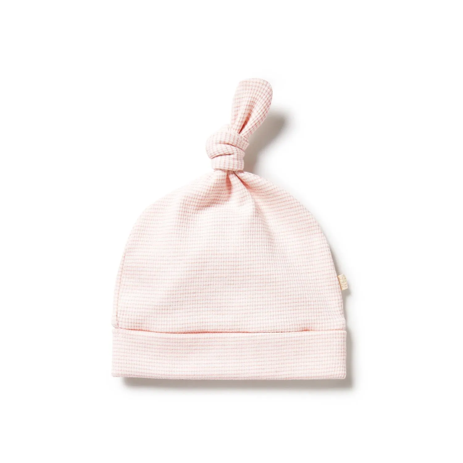 Knot Hat - Organic Stripe Rib - Cantaloupe