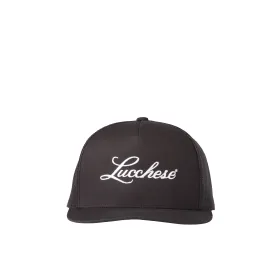 Lucchese Script Trucker Cap :: Black