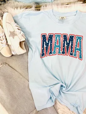 Mama Stars Varsity Curve Tee