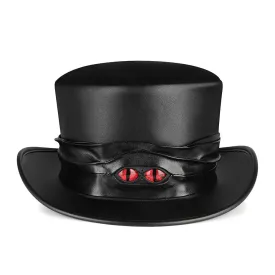 Men's Gothic Strappy Evil Eyes Hat