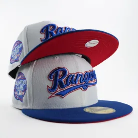 New Era Custom Exclusive Fitted 5950 Texas Rangers Metallic Thread 2024 Allstar Game Patch