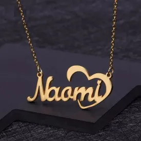 Personalized Heart Name Necklace