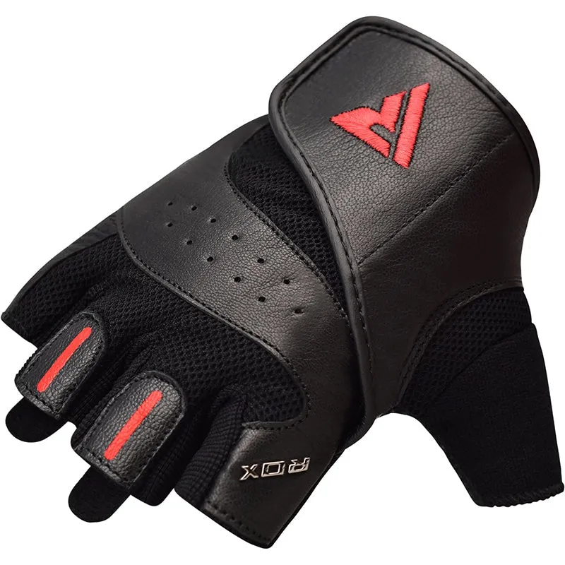 RDX S2 Leather Fitness Training Gloves